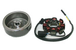 Motorcycle Stator and Flywheel Assembly