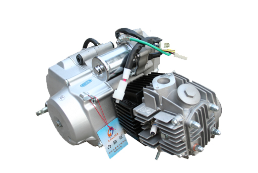 Single-Cylinder Motorcycle Engine with Electric Starter
