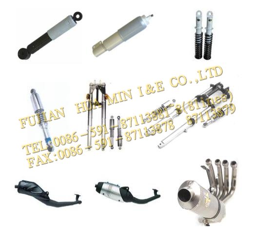 Motorcycle Suspension, Exhaust, and Fork Components