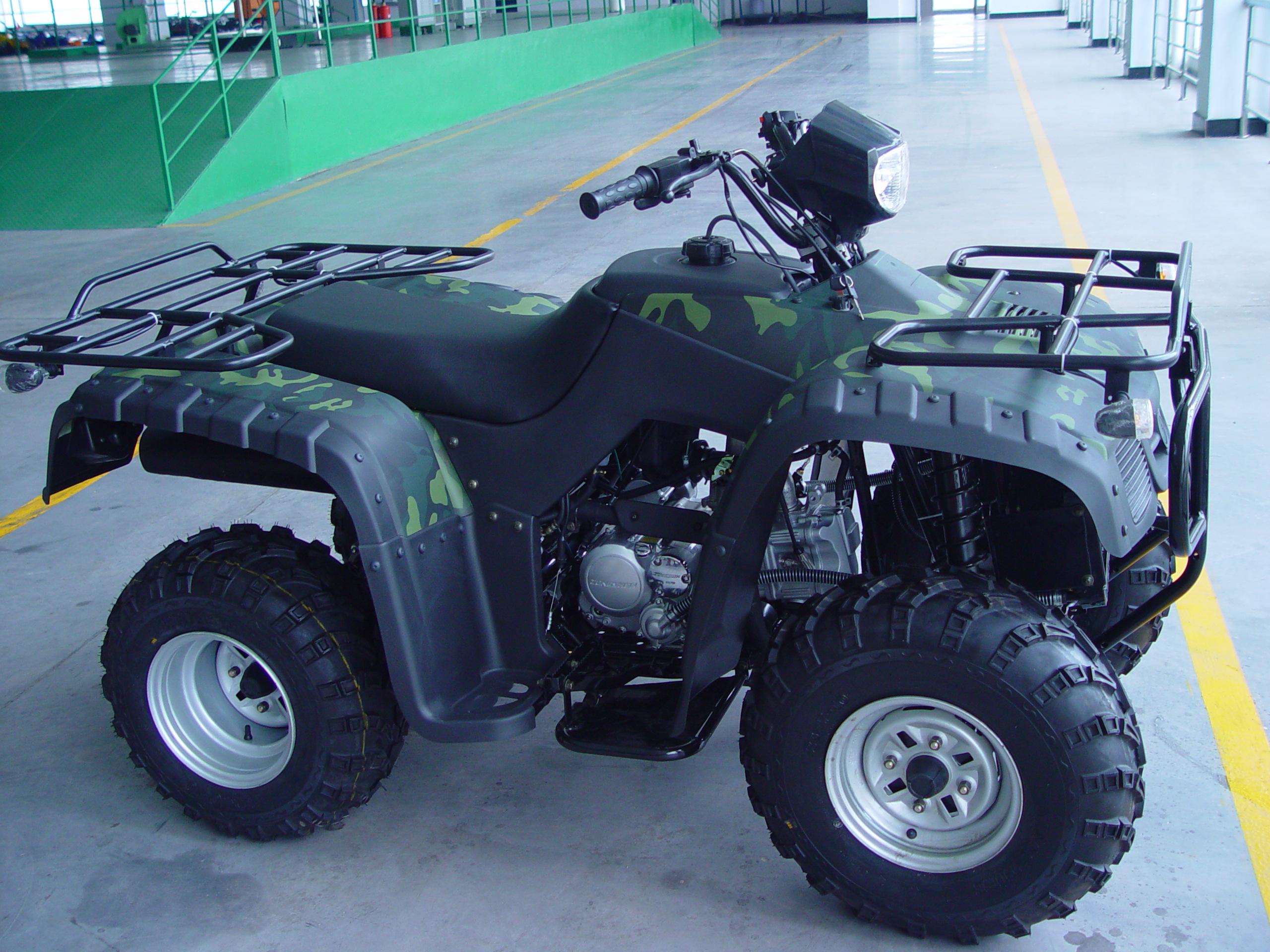 All-Terrain Vehicle (ATV) with Cargo Racks