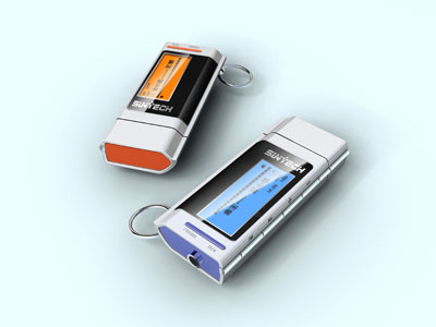 Portable Digital Audio Player with Screen