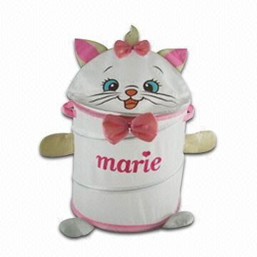 Marie Cat Collapsible Laundry Hamper