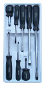 Assorted Screwdriver Set with Fitted Tray