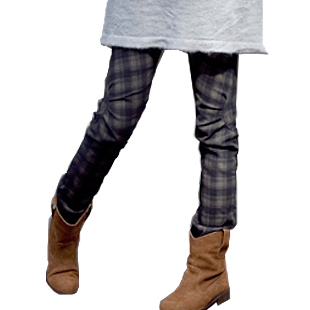 Plaid Trousers with Suede Ankle Boots