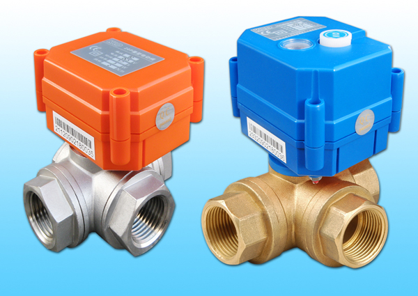 3-Way Electric Ball Valve with Actuator