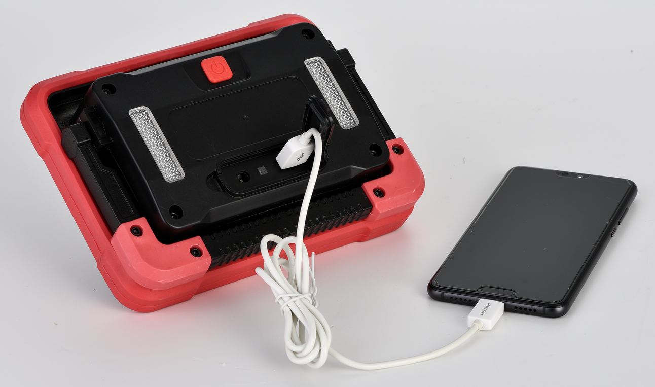 Outdoor LED Warning Light with Power Bank