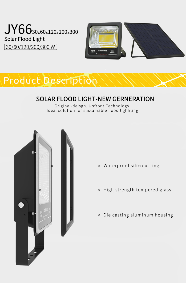 Solar flood light product family overview