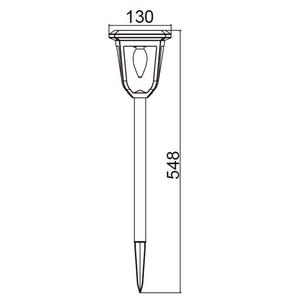 Solar Powered LED Path Light