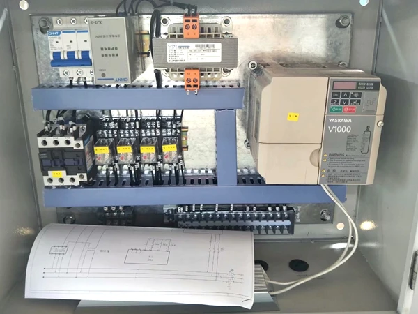 Industrial control panel with variable frequency drive