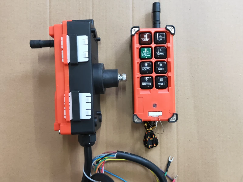 Wireless radio remote control system for overhead crane