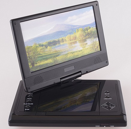 Portable DVD Player with Swivel Screen