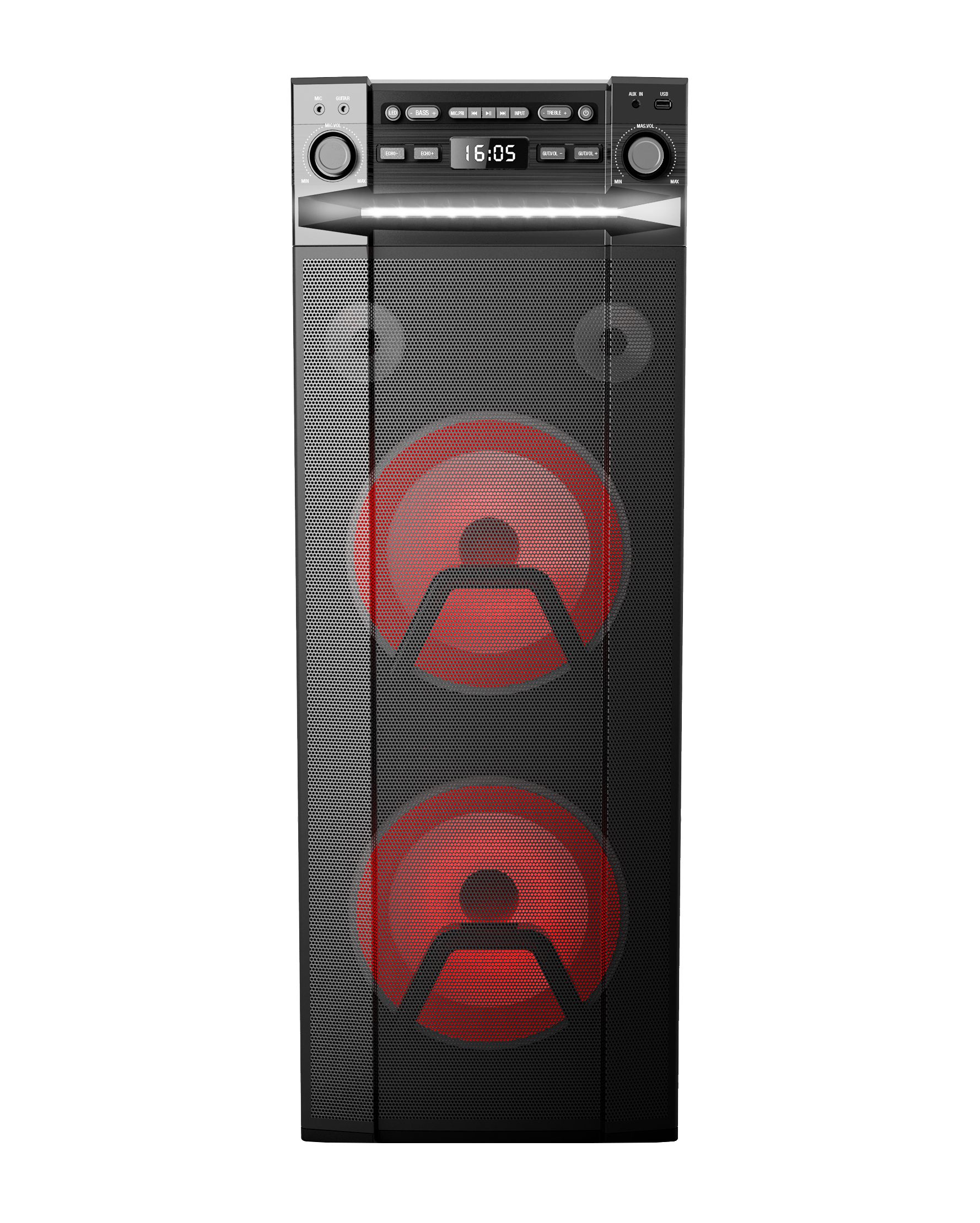 High-Power Party Speaker with Multi-Inputs
