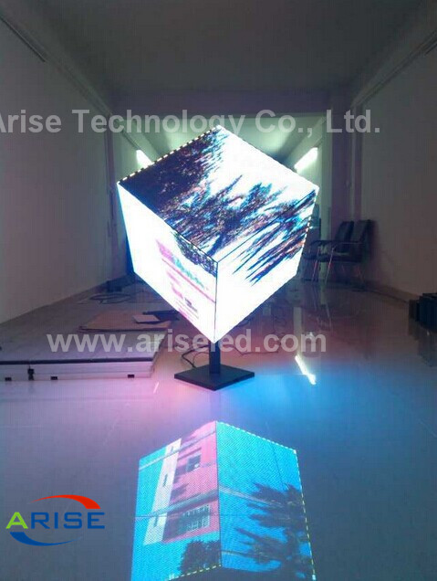 P3mm LED cube display,Creative Irregular Creative Diamond Shape LED Display Customized Video,Creativ - Image 3