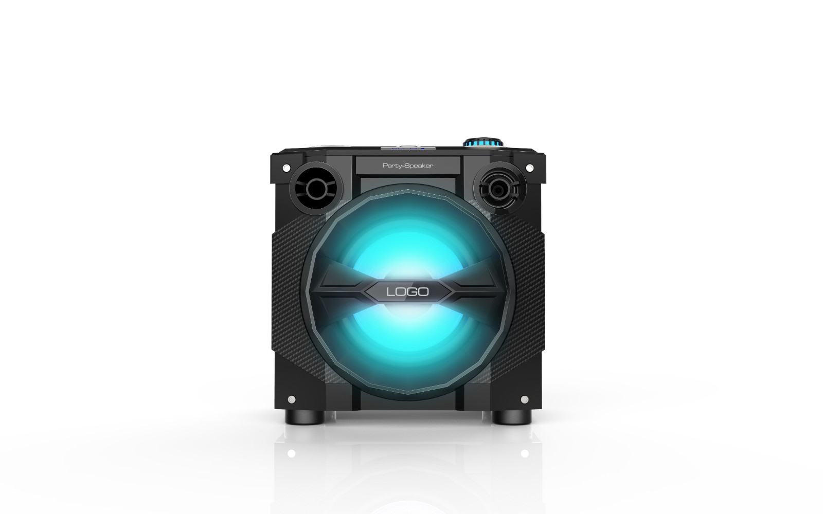 P4 40W High Quality LED Light Karaoke Party Audio Professional Stereo Bluetooth Speaker - Image 3