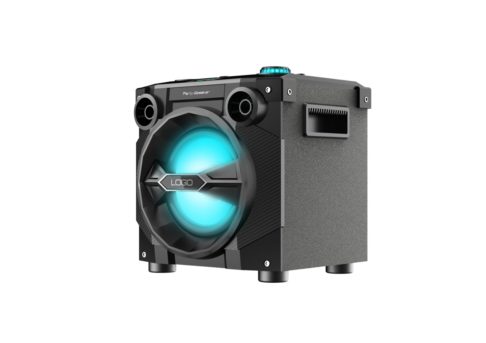 P4 40W High Quality LED Light Karaoke Party Audio Professional Stereo Bluetooth Speaker - Image 2