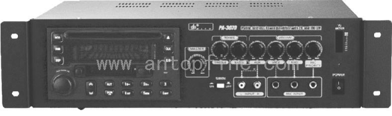 Public Address Power Amplifier with Media Player