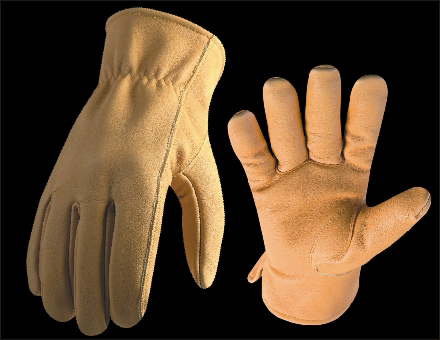 Leather Work Gloves with Reinforced Palm