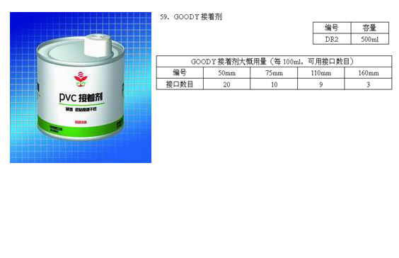 PVC Solvent Cement Adhesive for Pipe Fittings