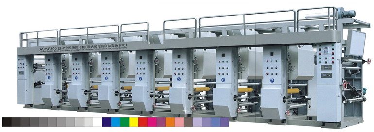 Seven-Color Rotogravure Printing Machine for Flexible Packaging
