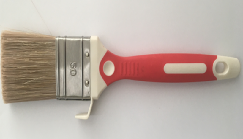 Natural Bristle Paint Brush with Ergonomic Handle