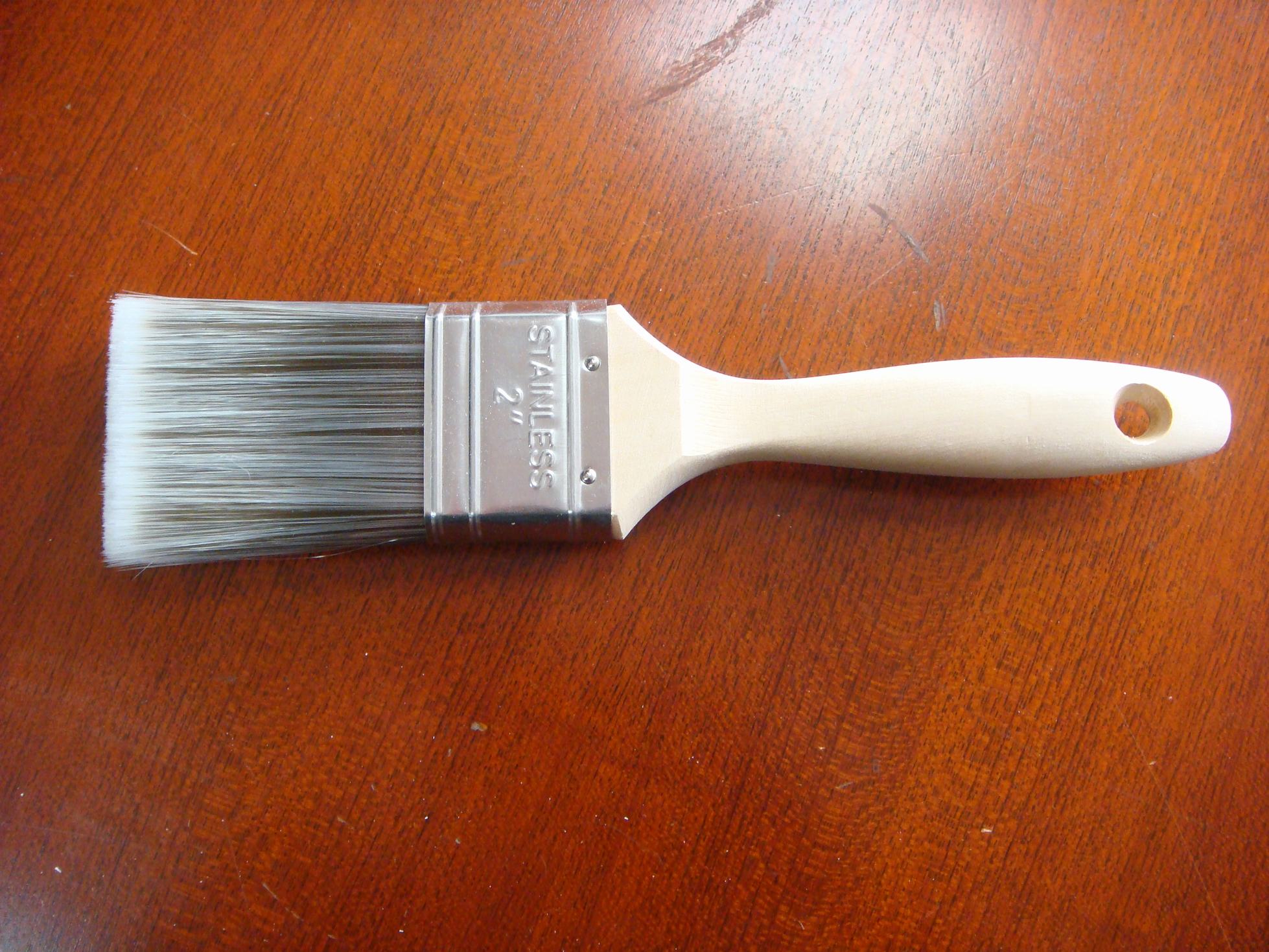 2-Inch Stainless Steel Paint Brush with Wooden Handle