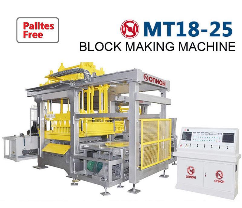 pallets free block machine - ONNOH MT12-25 pallet free brick machine - Image 2