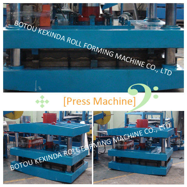 Pressing machine for roof tile profiles