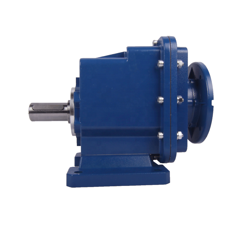 Helical gearbox with keyed shaft