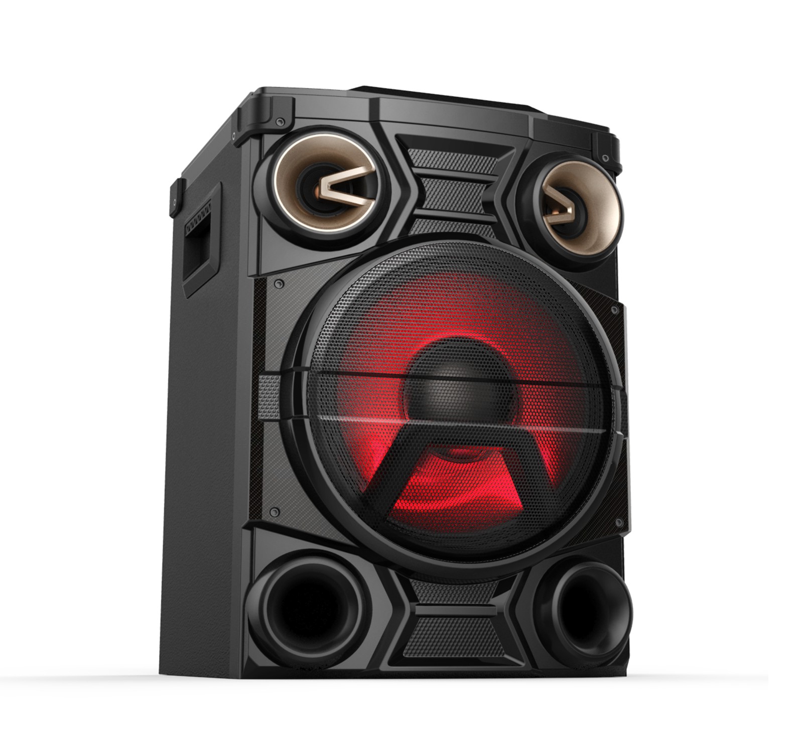 Party Bluetooth Speaker With EQ Adjustment/X-BASS/AUX IN/LED Display/Flashing Light/MIC - Image 3