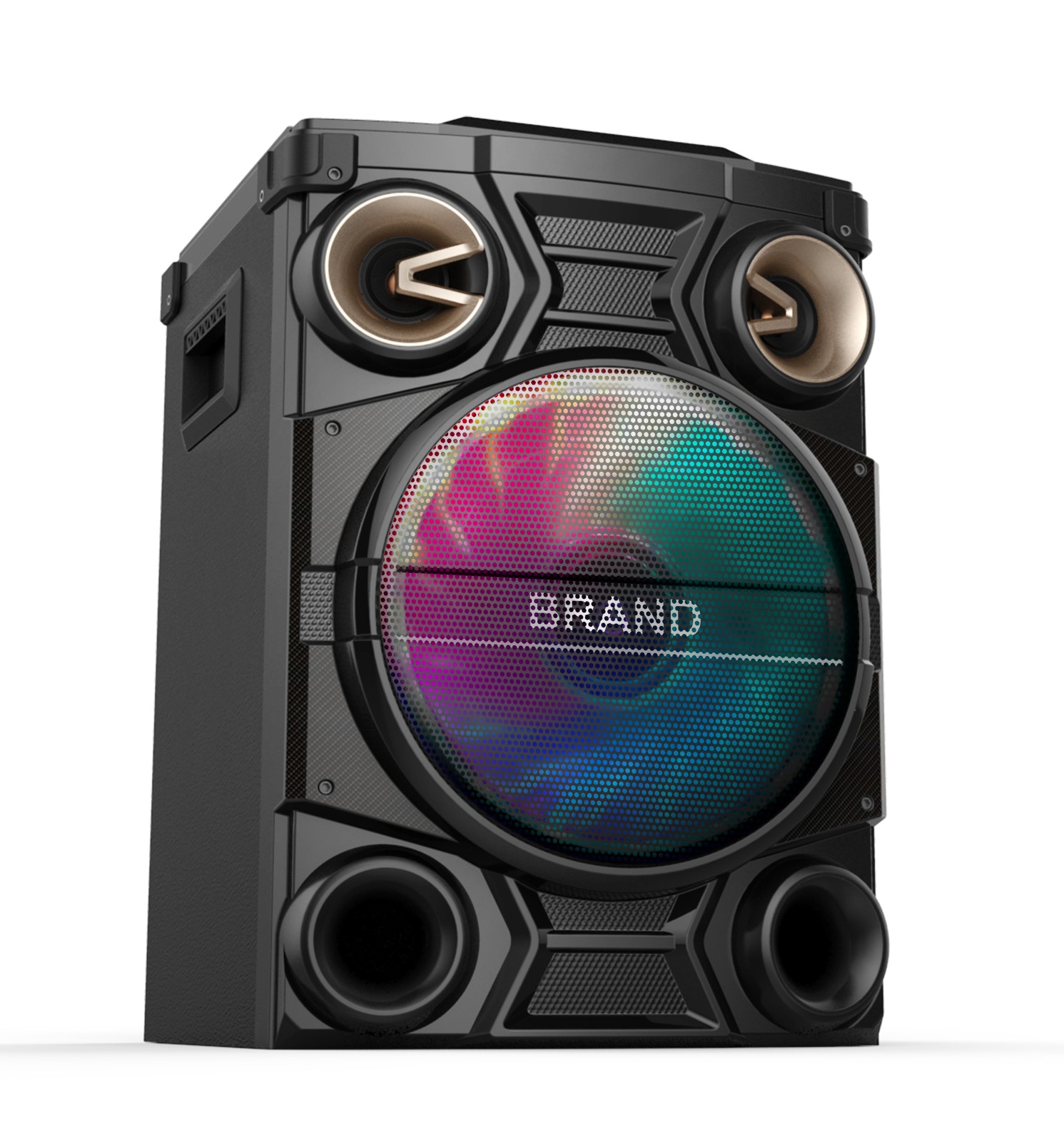 Party Bluetooth Speaker With EQ Adjustment/X-BASS/AUX IN/LED Display/Flashing Light/MIC - Image 2