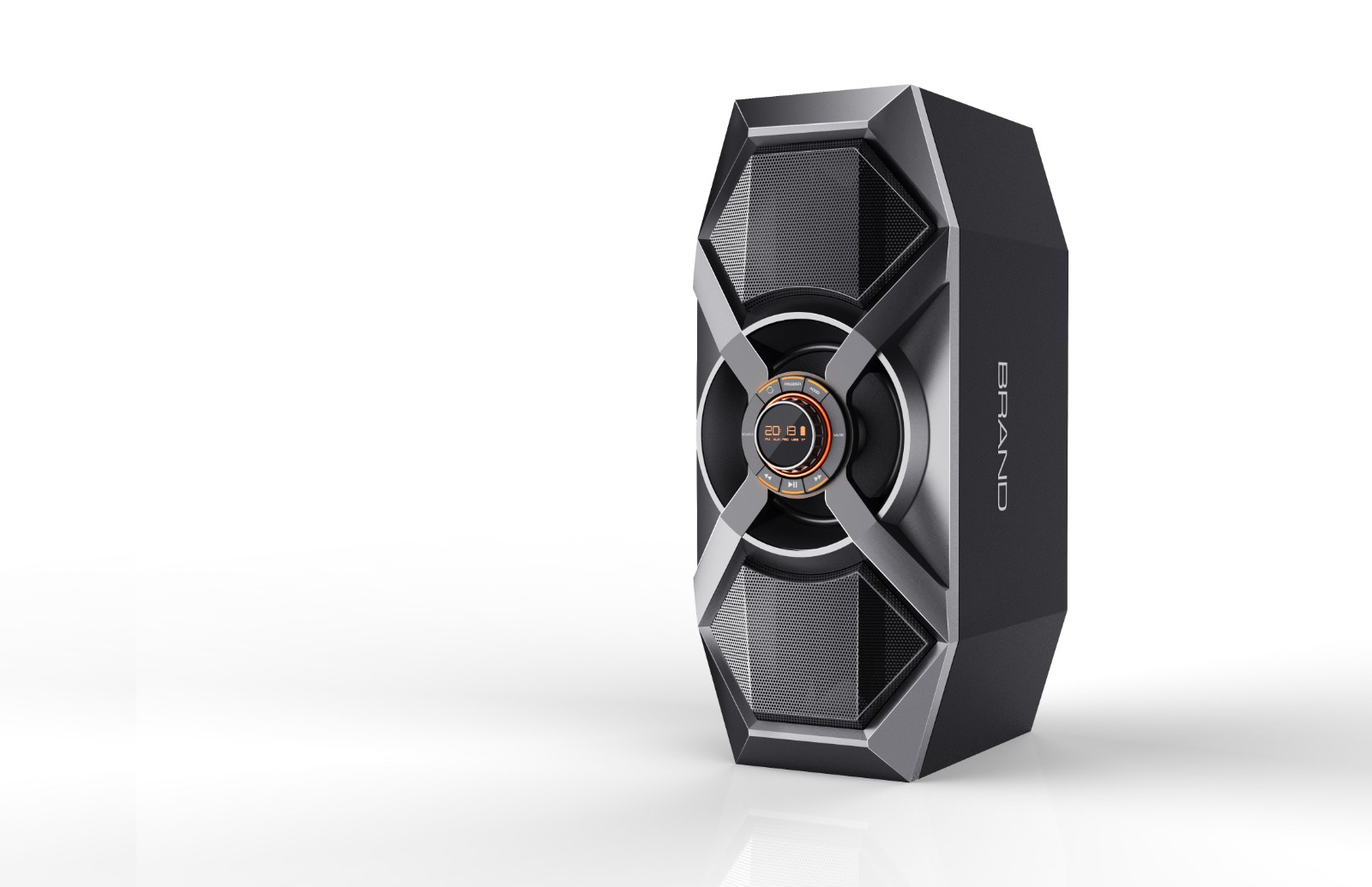 Karaoke Party Speaker with Bluetooth, USB, FM, and LED Lighting