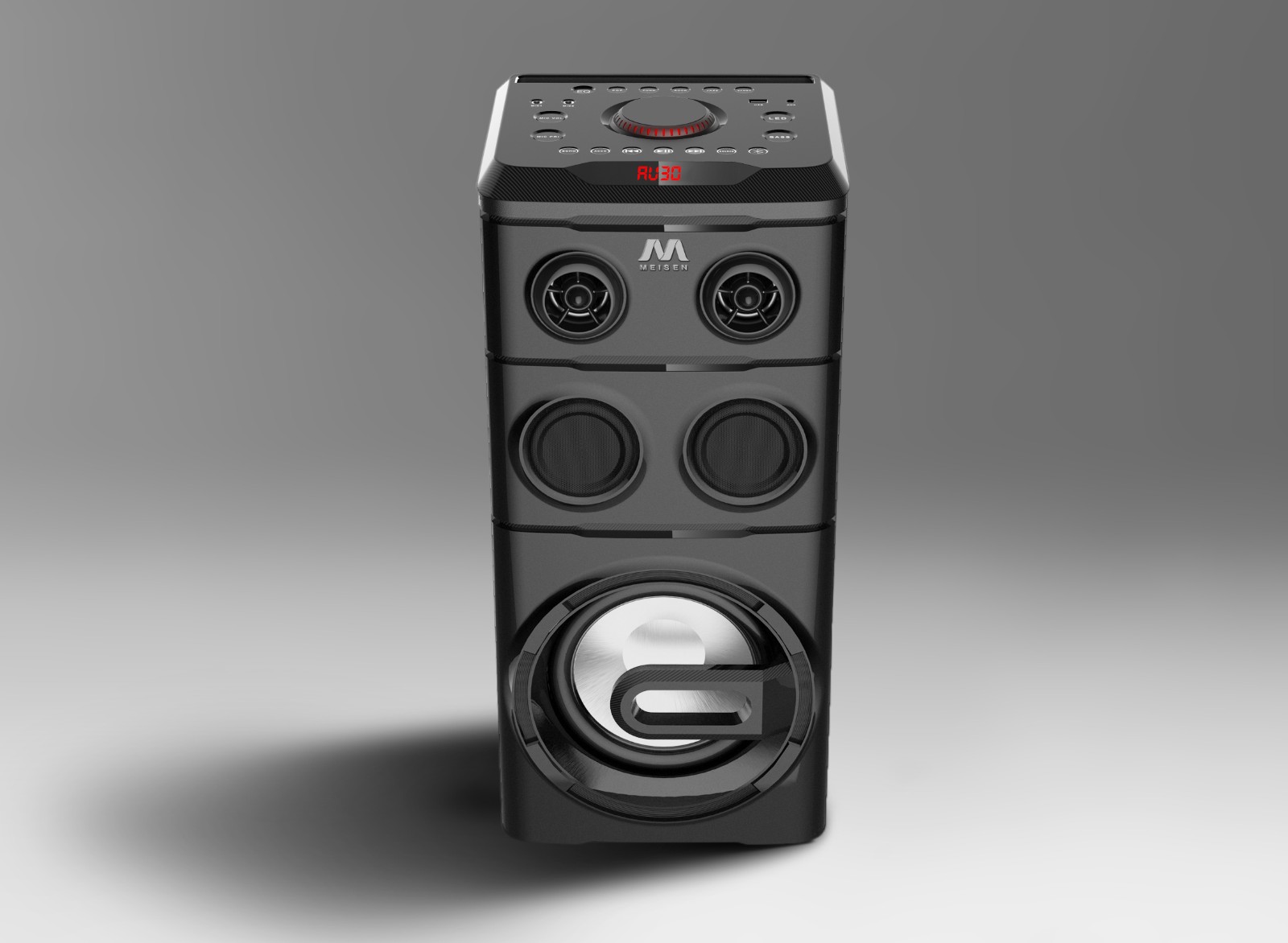 Party Karaoke Wireless MIC Speaker with Recording & Recording Play Flashing Light. - Image 2