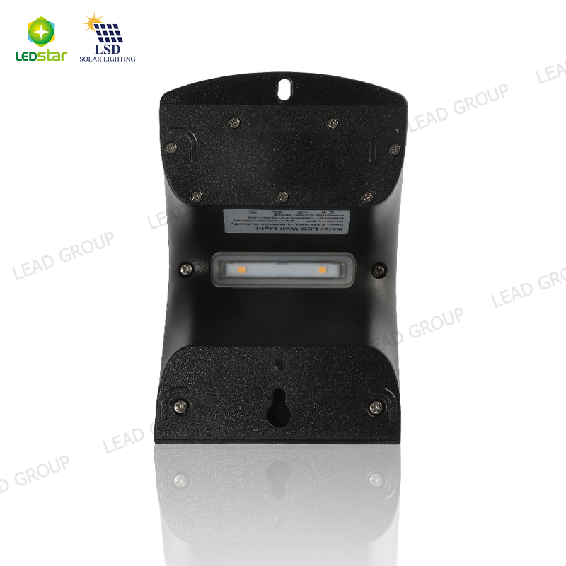 Patent IP65 waterproof solar led wall garden light with front & back lighting - Image 2