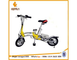 Side profile of the compact folding electric bicycle