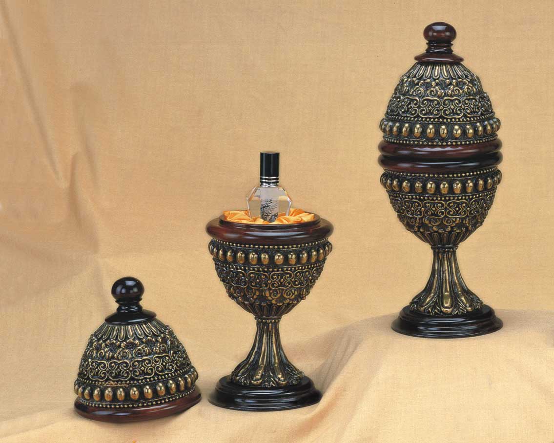 Ornate Display Stand Set for Perfume Bottles