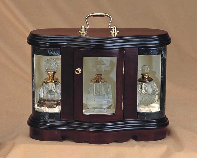 Crystal Perfume Bottle Display Cabinet