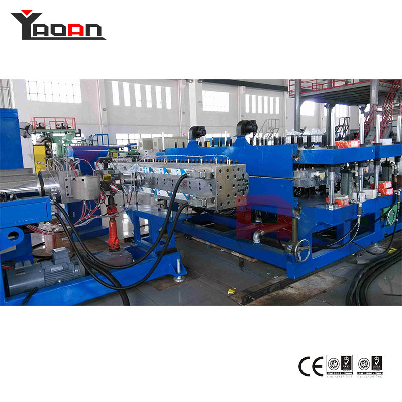PC PP Flute Hollow Profile Sheet Extrusion Machine