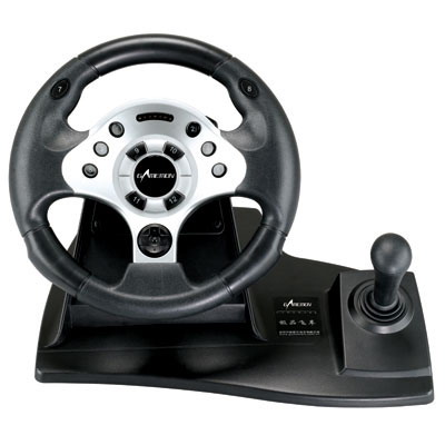 PC-USB WIRED VIBRATION STEERING WHEEL FT329D - Image 3