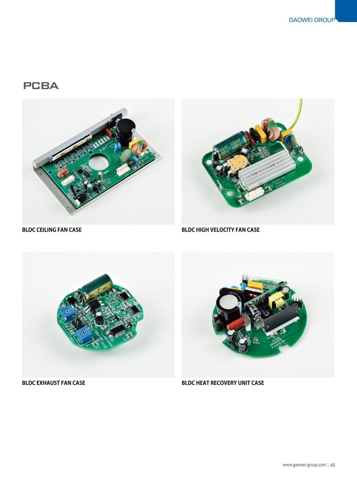 PCBA for BLDC Motor Control and Fan Applications