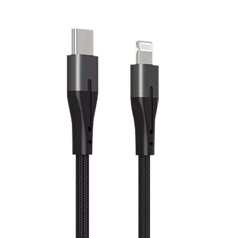 USB-C to Lightning cable showing fast charging capability