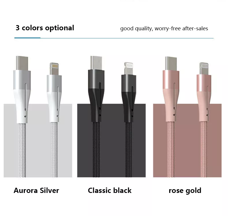 Cable color options display
