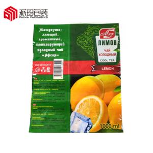 Example of printed PE film used for beverage packaging