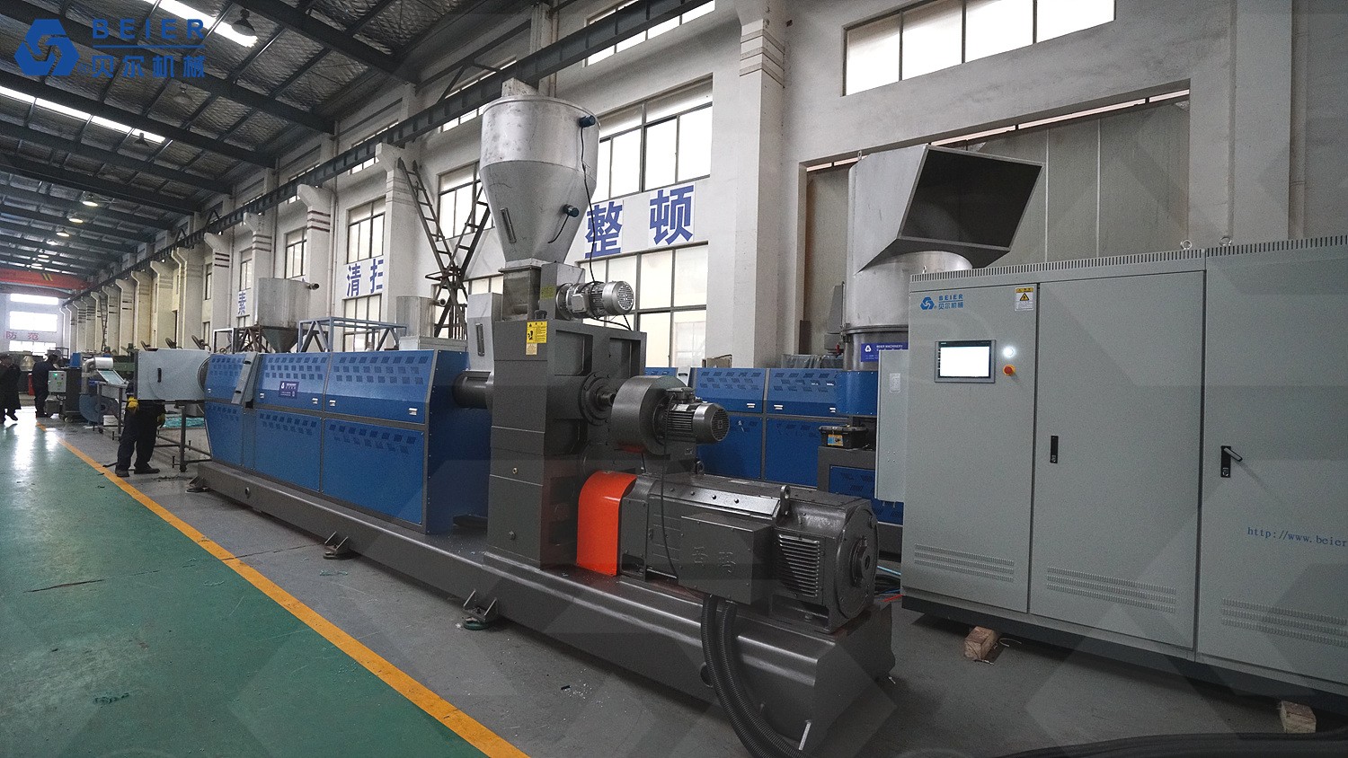 PE PP ABS waste plastic flakes recycling Water-ring/Strand pelletizing machine line - Image 2