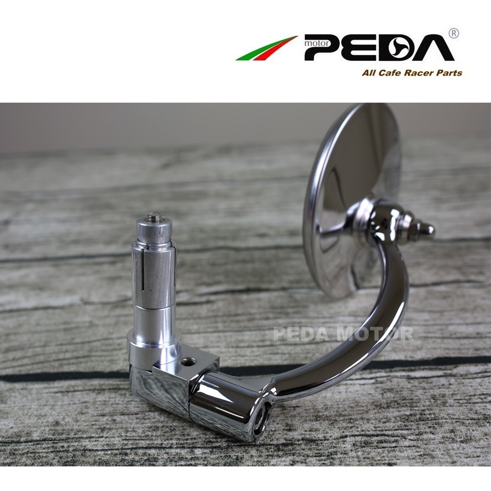 PEDA 2018 Cafe racer parts vintage mirror Round stainless steel motorcycle vintage sidevie - Image 2