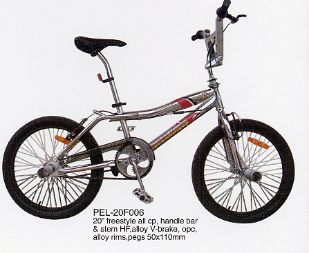 20-Inch Freestyle BMX Bike with Alloy Rims
