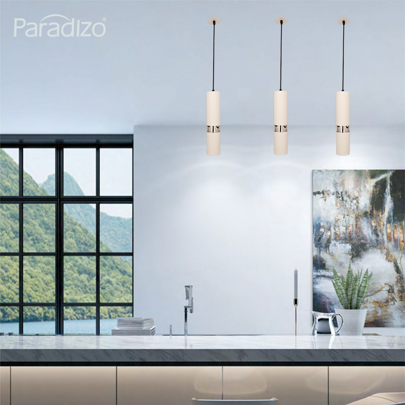 Cylindrical Single-Head Pendant Light