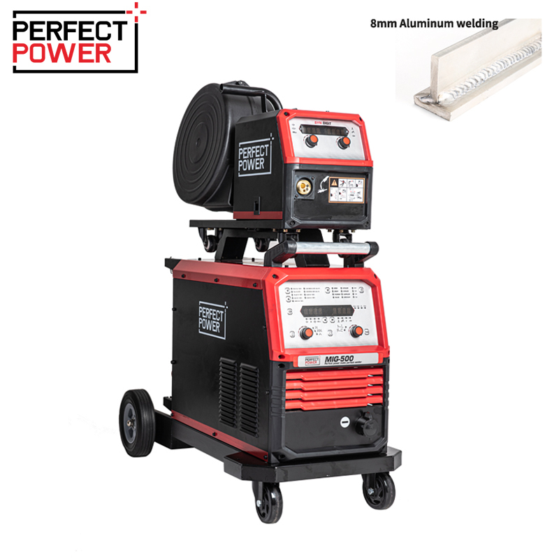 ?PERFECT POWER Double-pulse MIG/MAG MIG-500 inverter welding machine digital controlled welding machine Aluminum welding wire welding GMAW Gas Metal Arc Welding welder - Image 2