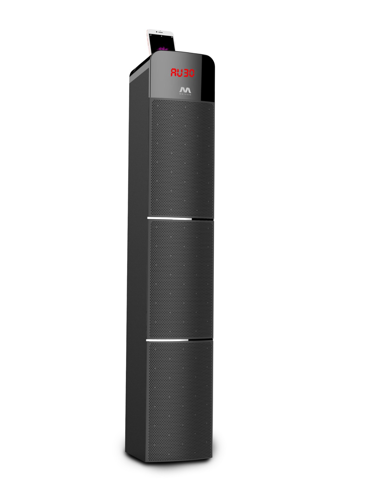 Floor-Standing Tower Speaker System with Mobile Device Dock
