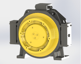Permanent magnet synchronous gearless Traction Machine - Image 2