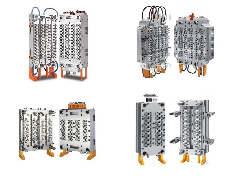 High-precision PET preform mold components